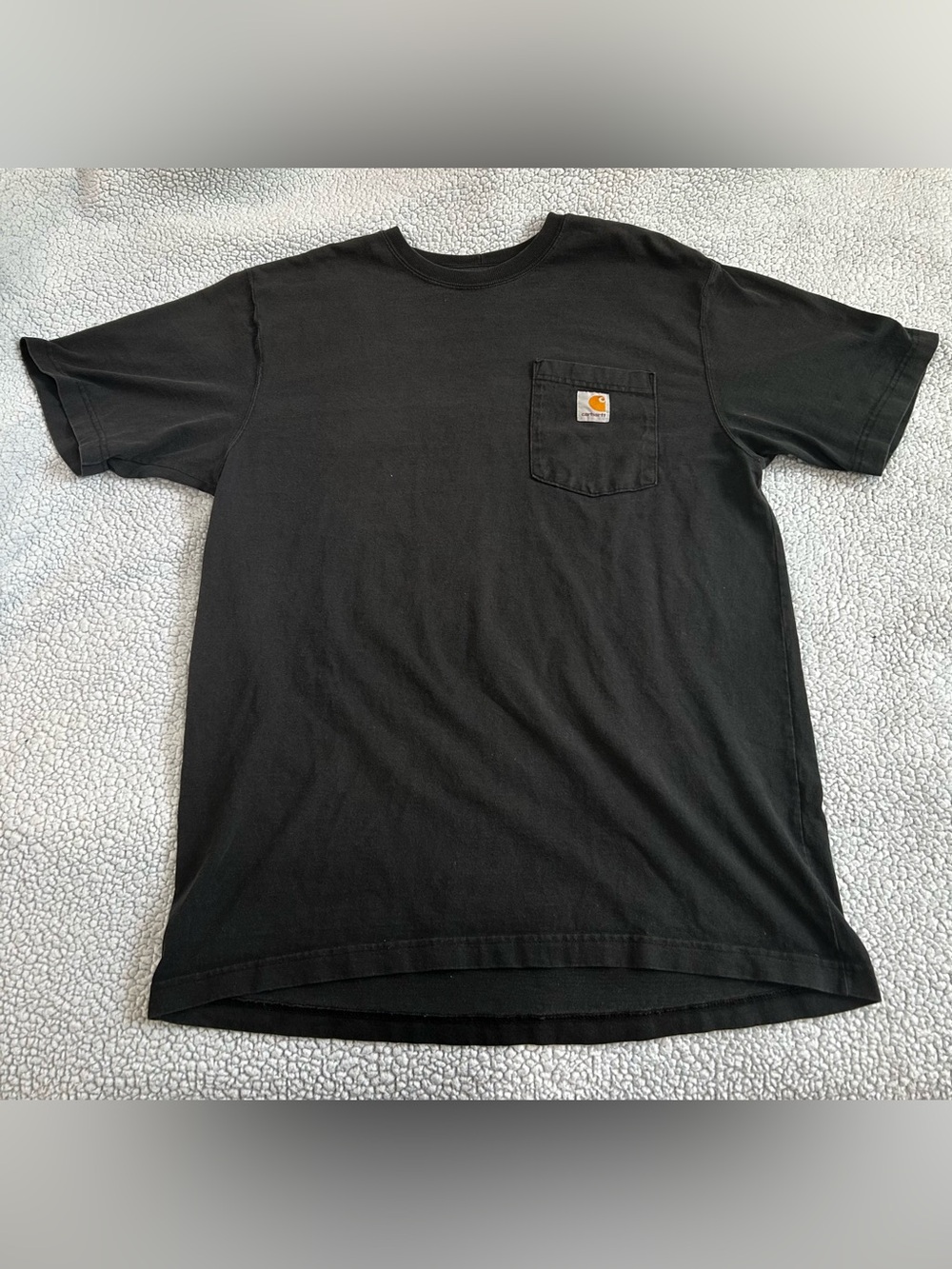 Carhartt Black Short Sleeve Pocket Tee with Logo Patch